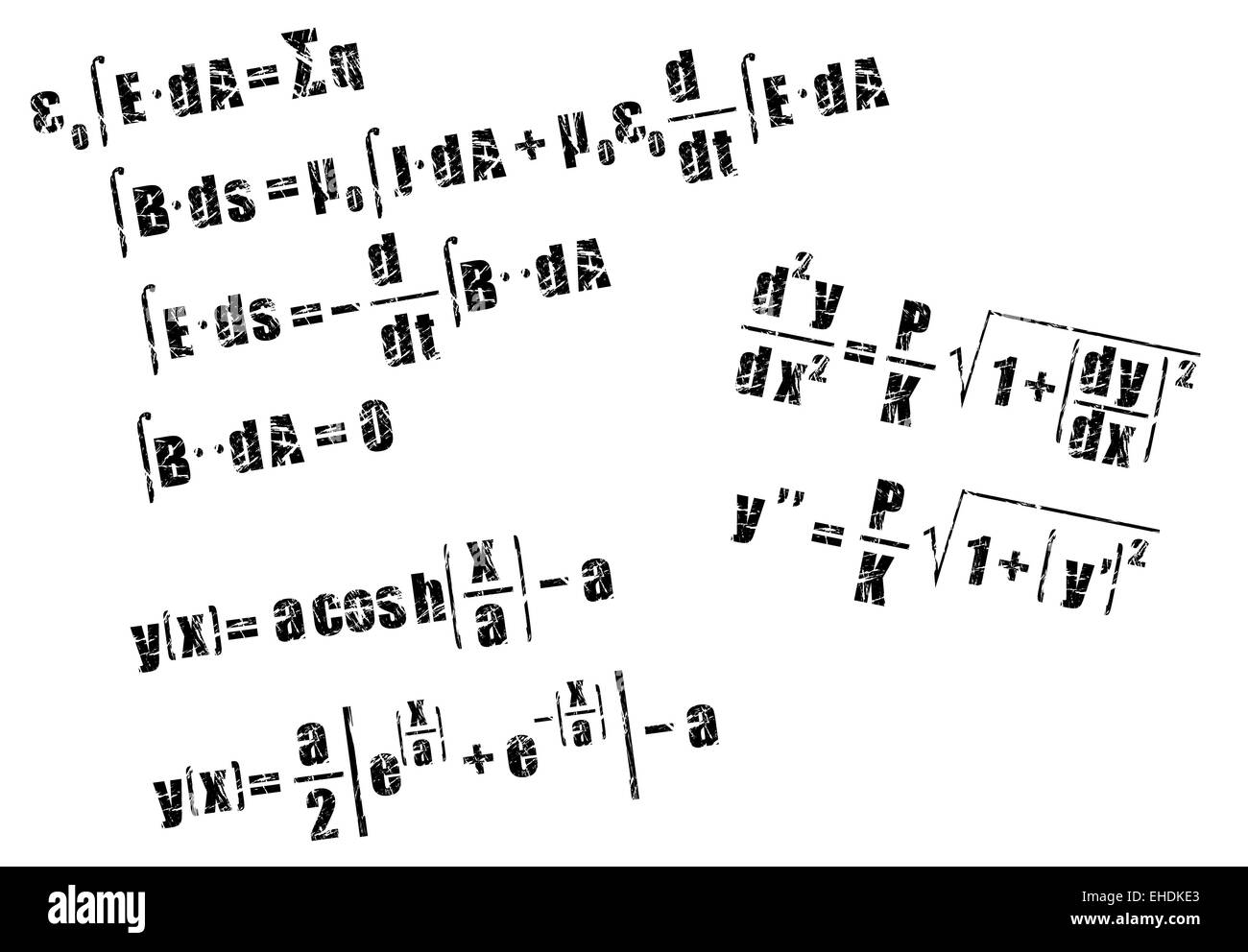 mathematics, calculus equation Stock Photo