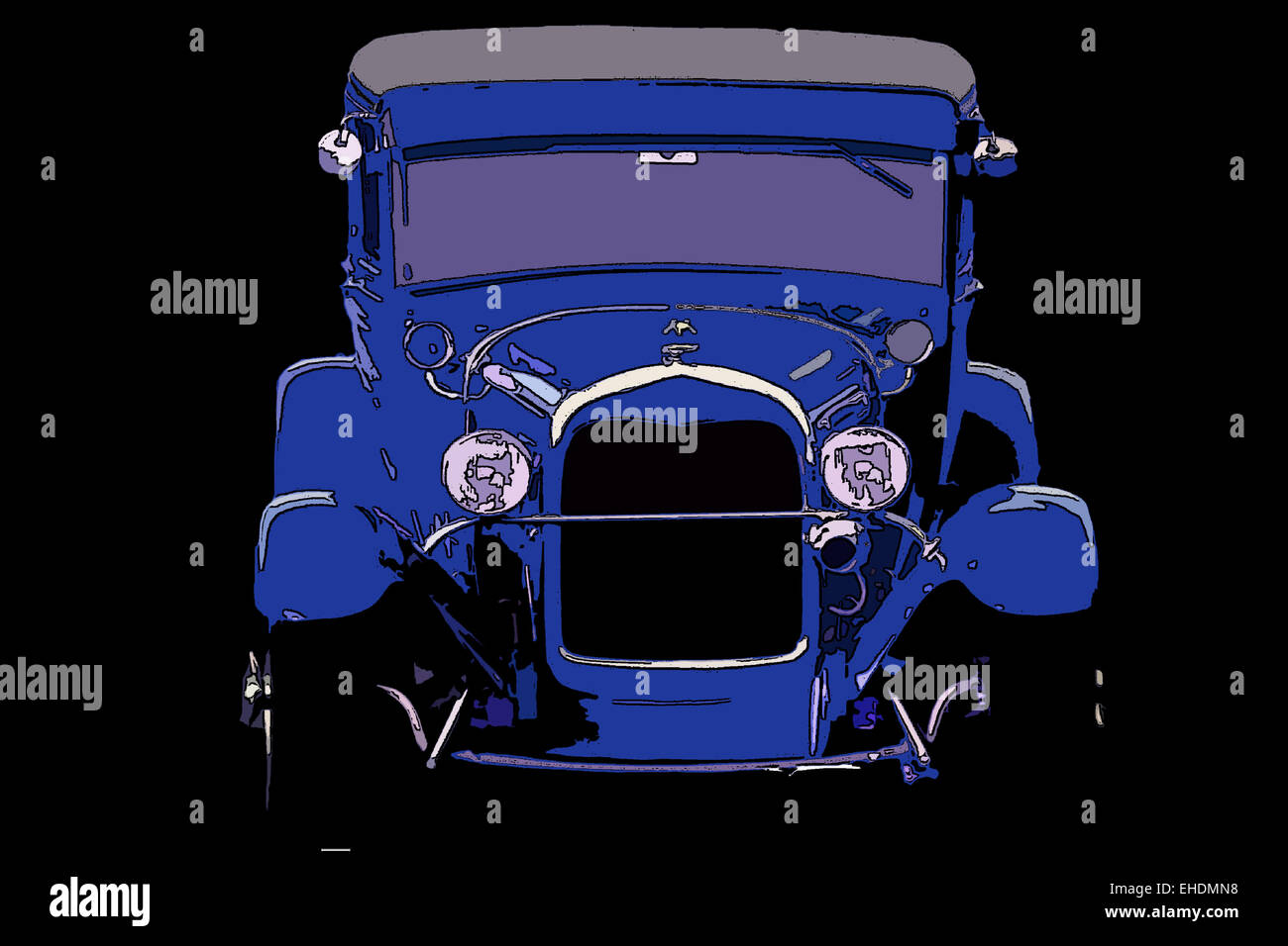 Blue hot rod hi-res stock photography and images - Alamy