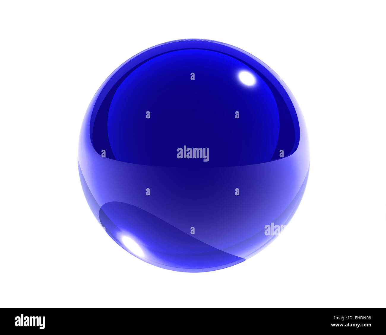 blue glass sphere isolated Stock Photo Alamy