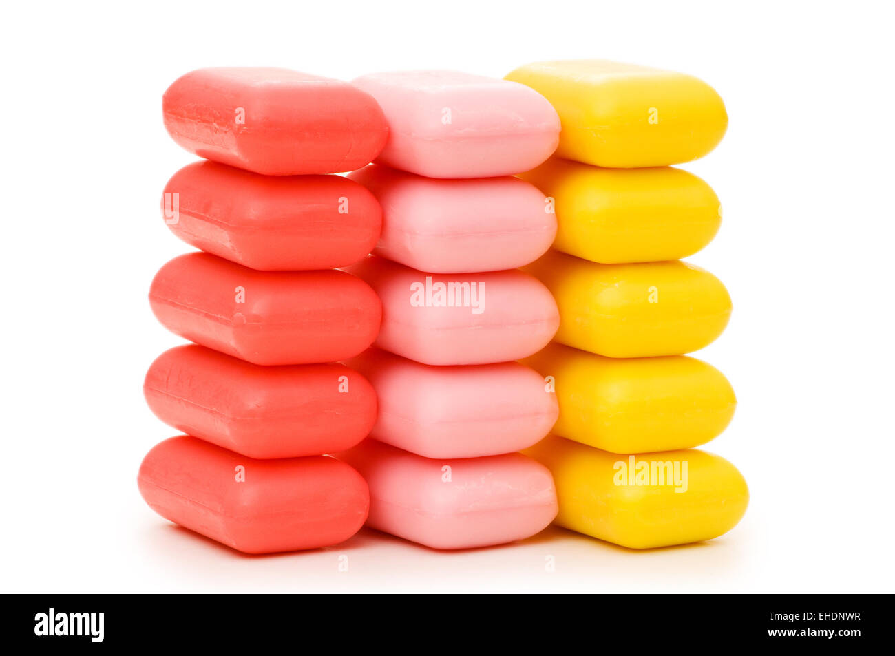 Stack of soap isolated on the white Stock Photo - Alamy