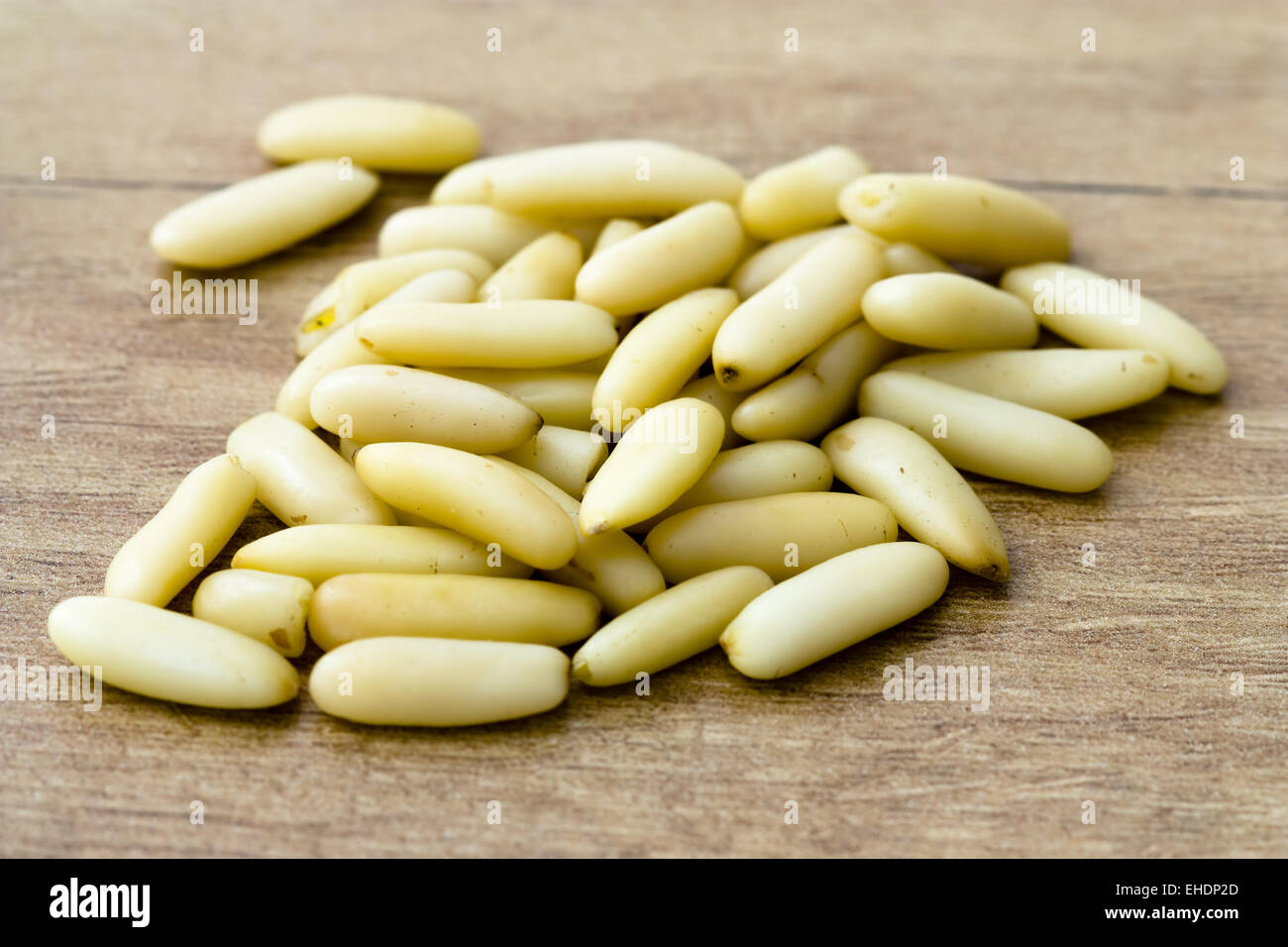 Pinienkerne - Pine Nuts Stock Photo