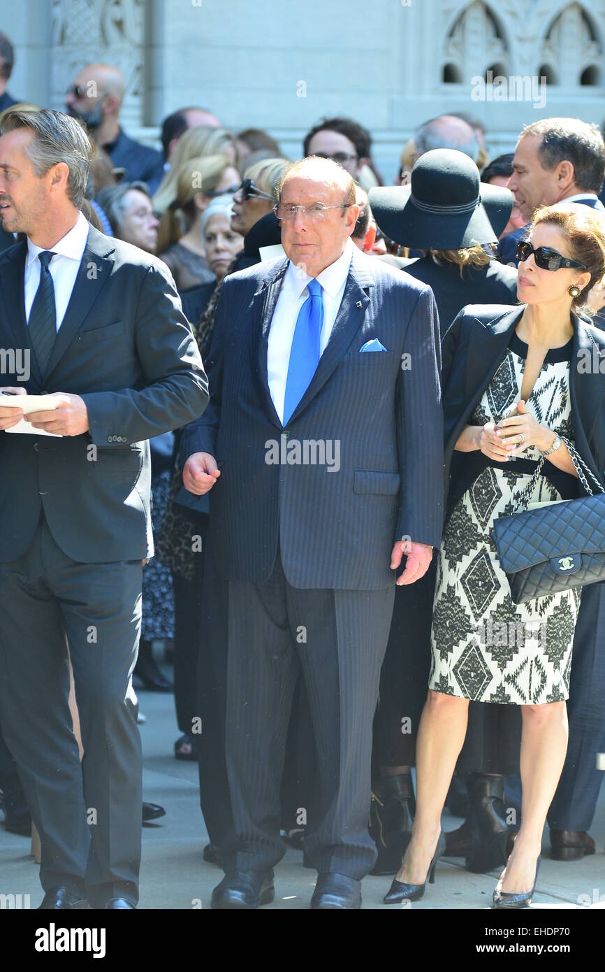 Guests attend the Joan Rivers Memorial Service Featuring Clive Davis