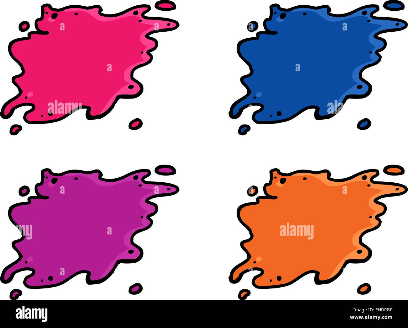 Paint blotches hi-res stock photography and images - Alamy