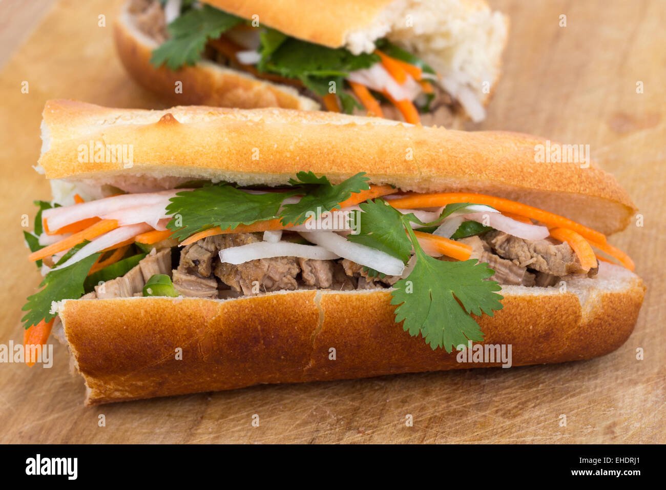 banh mi vietnamese pork sandwich Stock Photo Alamy