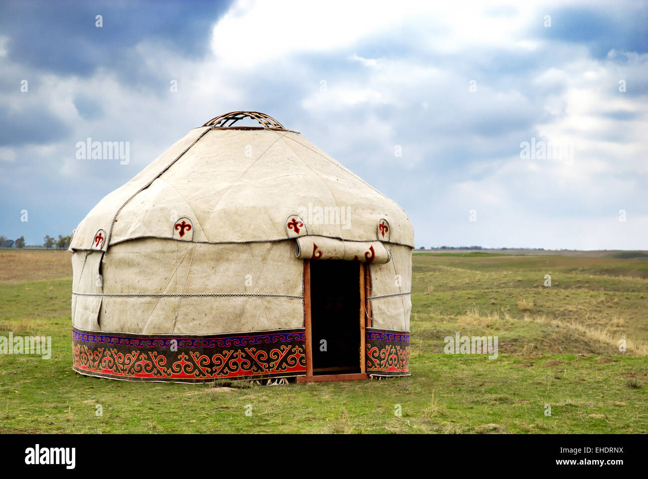 Yurt - Nomad's tent Stock Photo