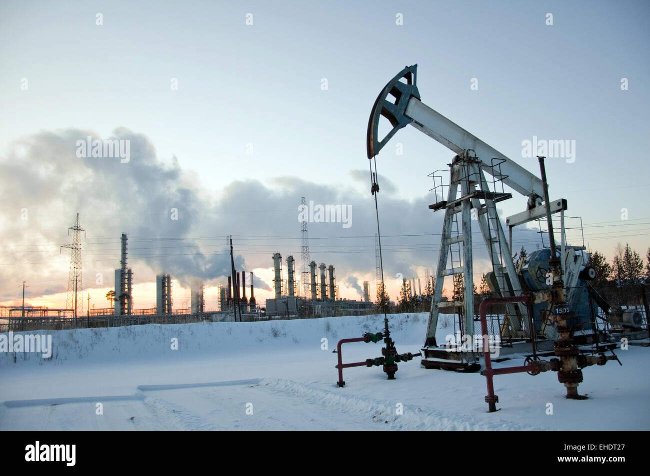 oil pump Stock Photo