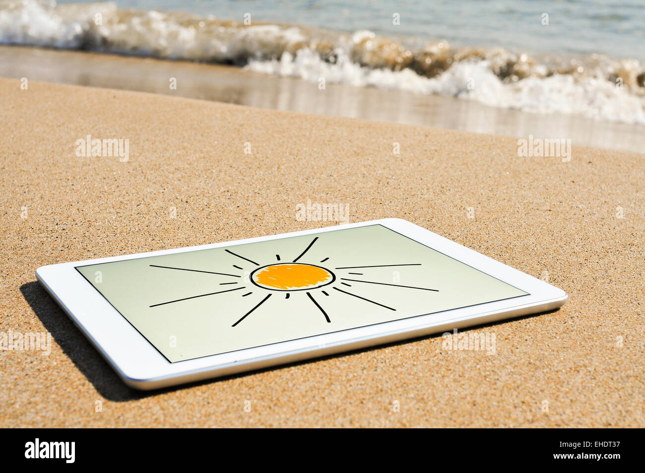 Sun drawn in the sand hi-res stock photography and images - Alamy