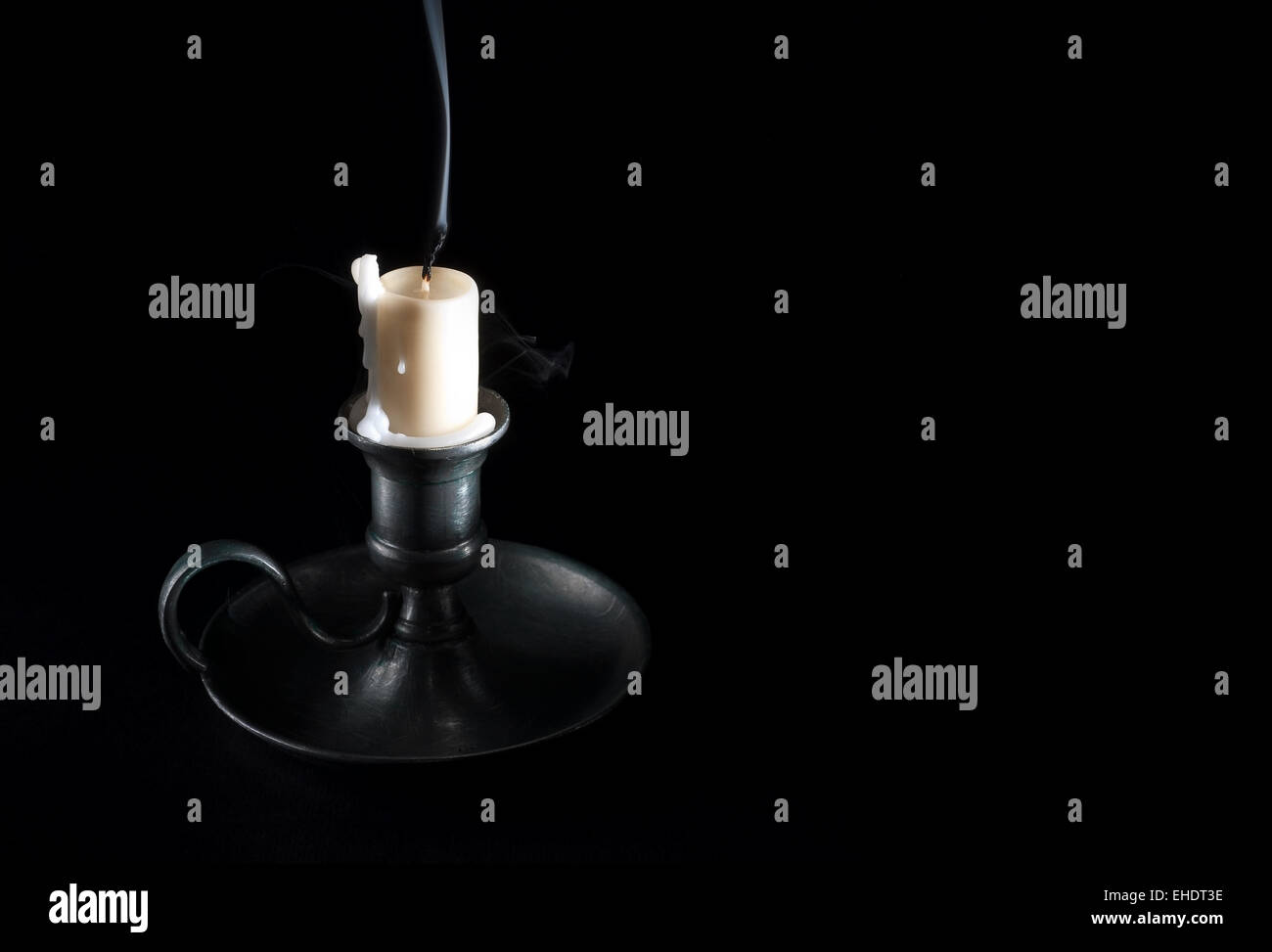 extinguished candle Stock Photo Alamy