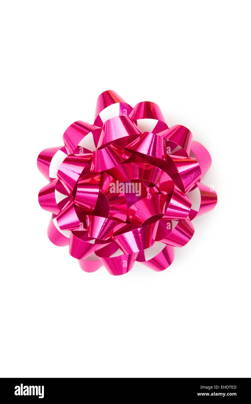 Ribbon bow isolated on the white background Stock Photo - Alamy