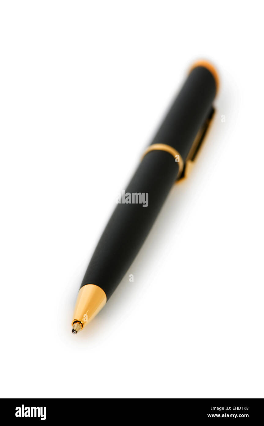 Writing pen isolated on the white background Stock Photo - Alamy