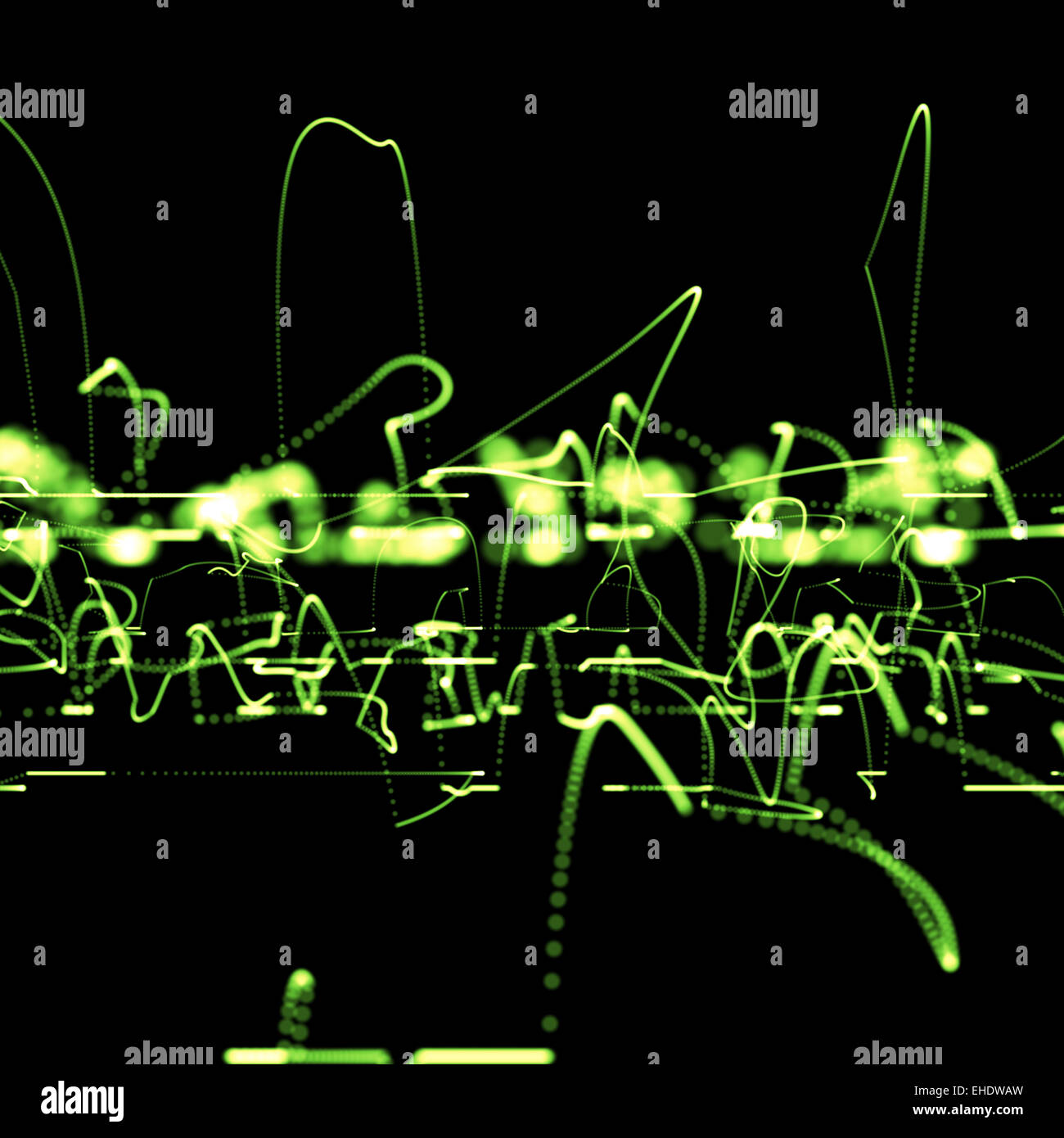 green abstract neon technological background Stock Photo - Alamy