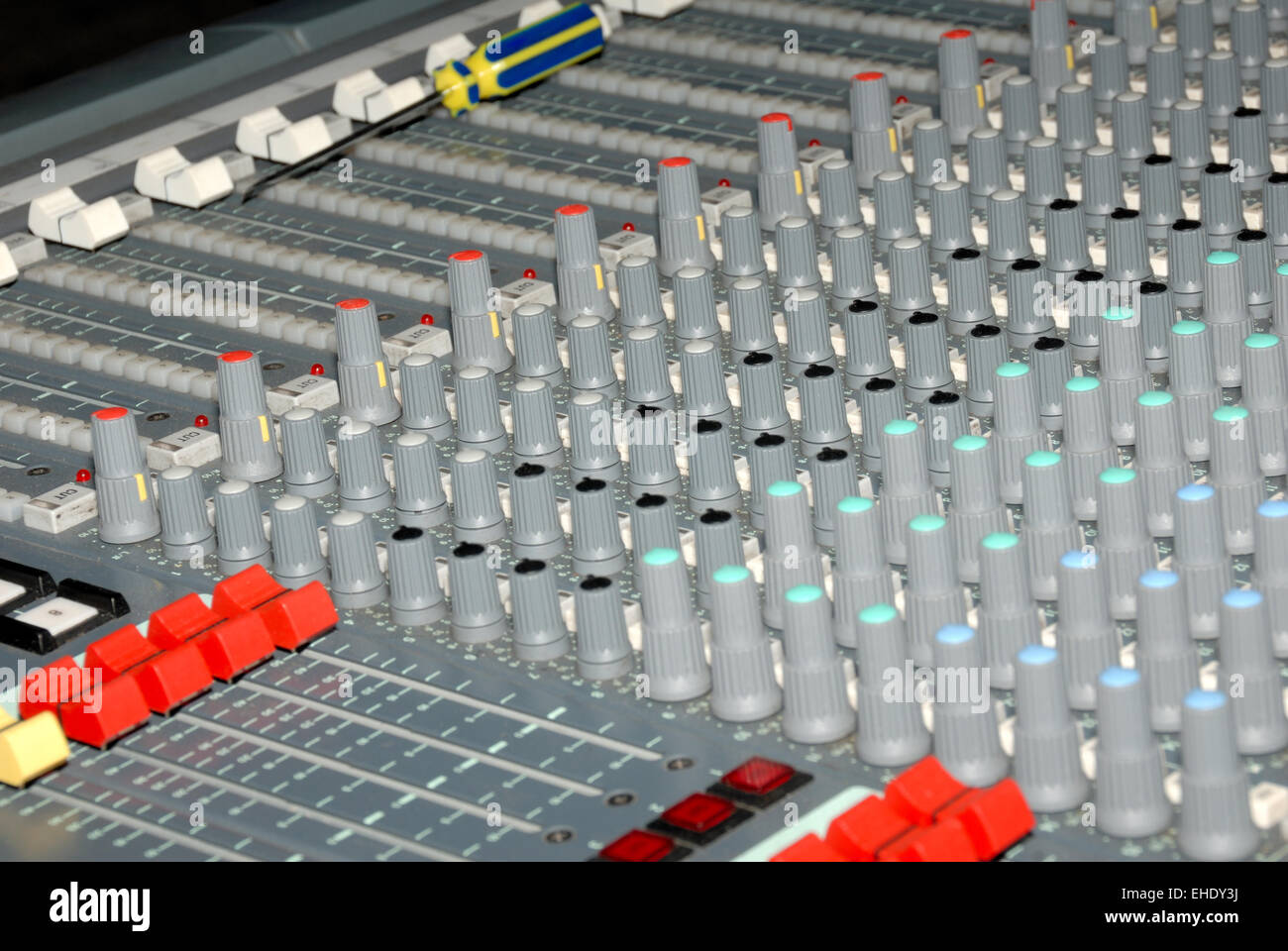 Sound mixing console Stock Photo - Alamy