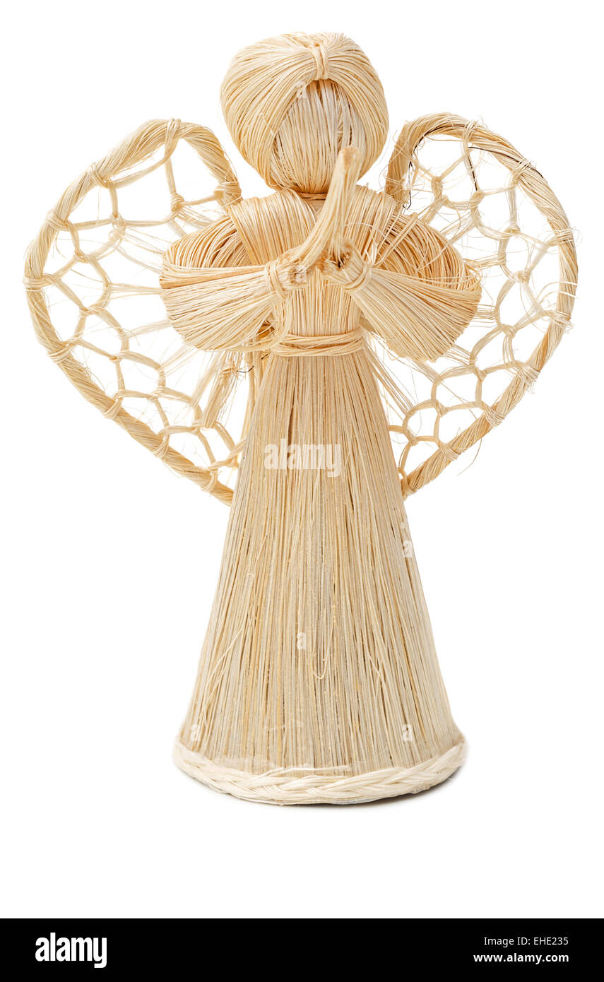 https://c8.alamy.com/comp/EHE235/praying-straw-angel-isolated-on-white-background-EHE235.jpg