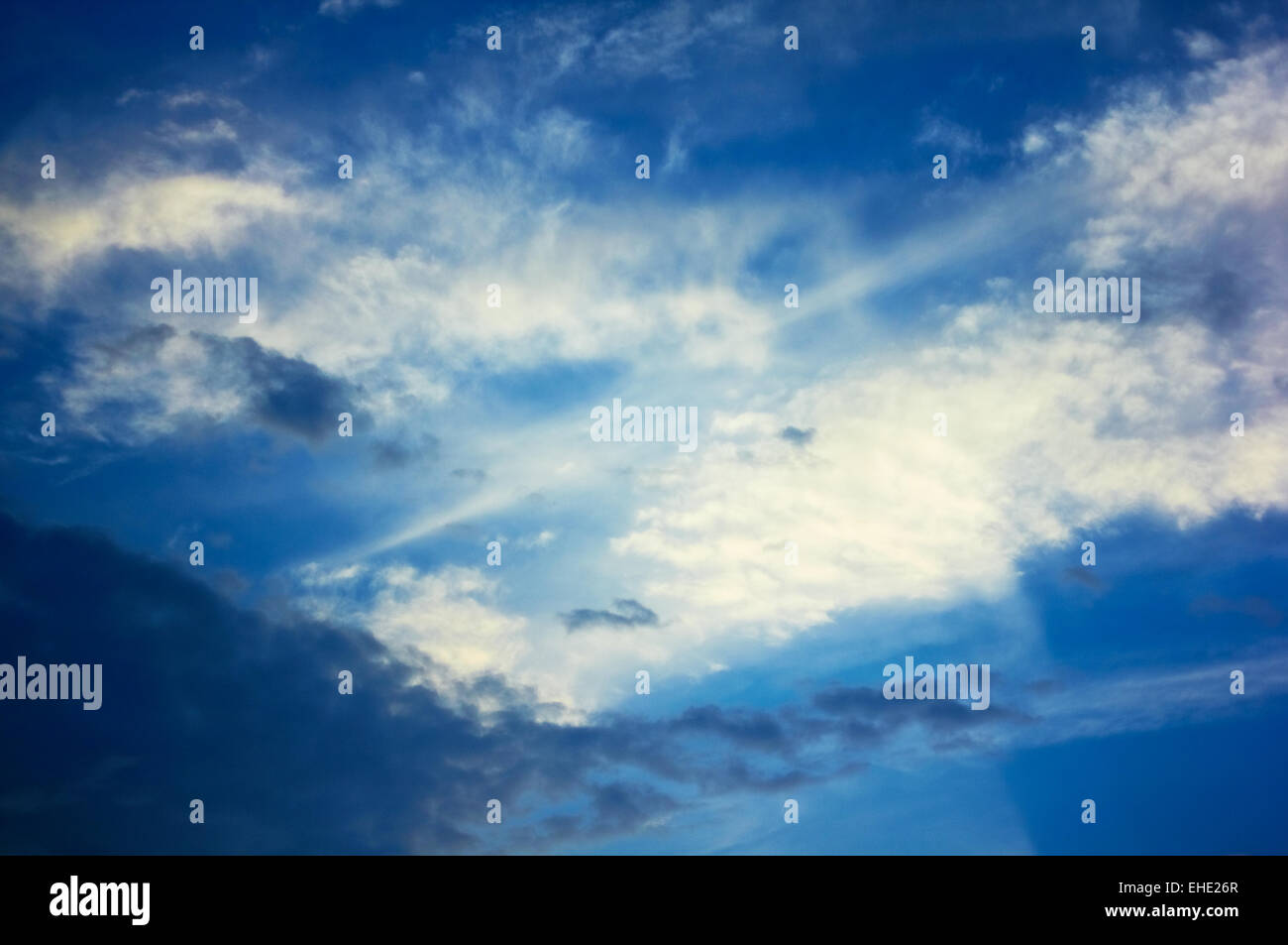 Cloudy sky at sunset Stock Photo - Alamy