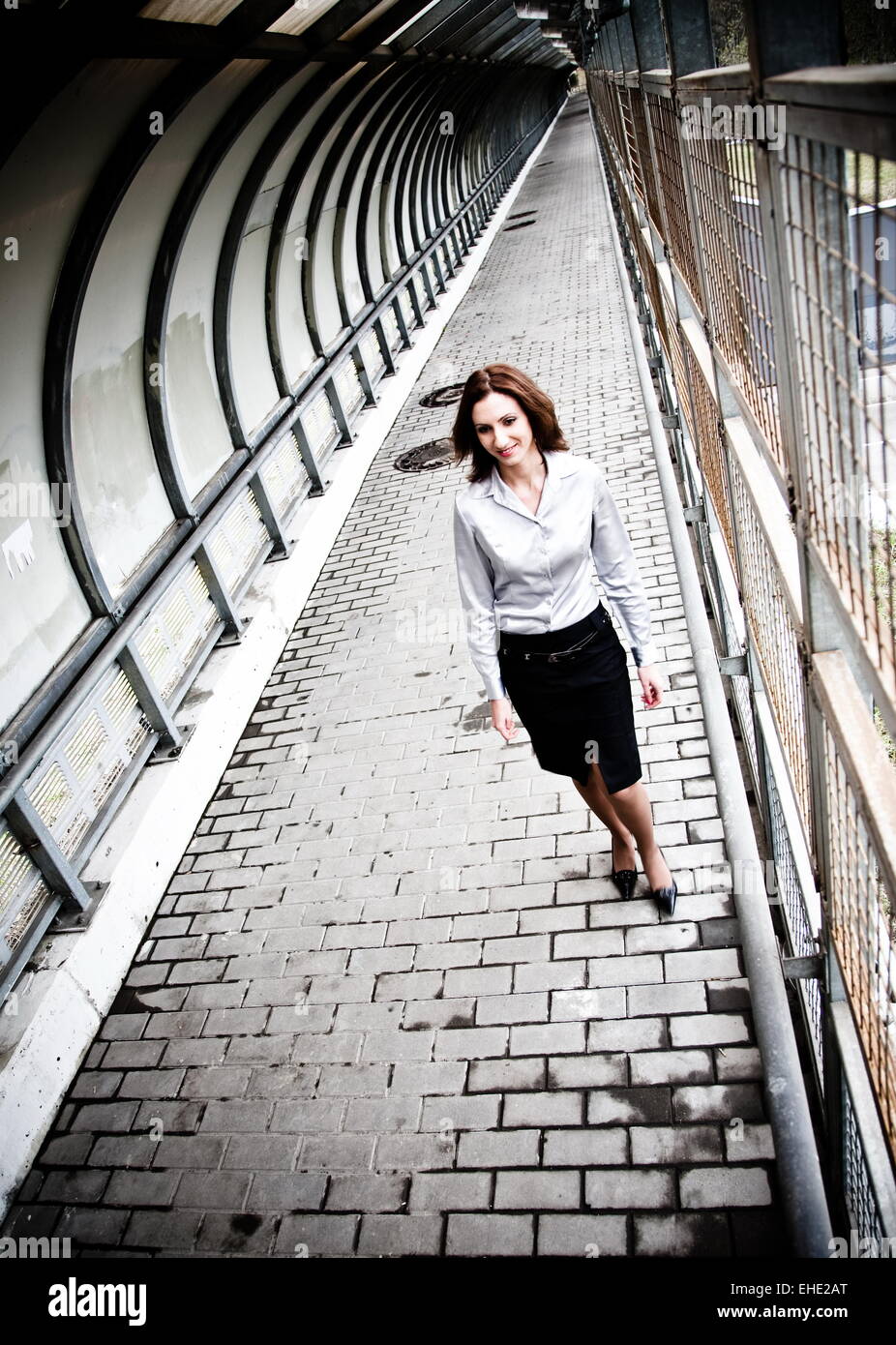 Businesswoman Walking Stock Photo