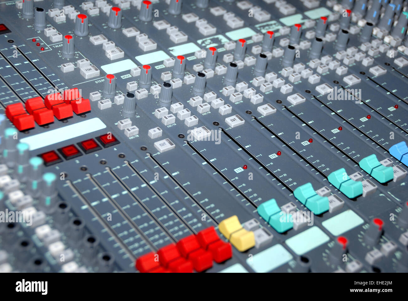 Sound mixing console Stock Photo - Alamy