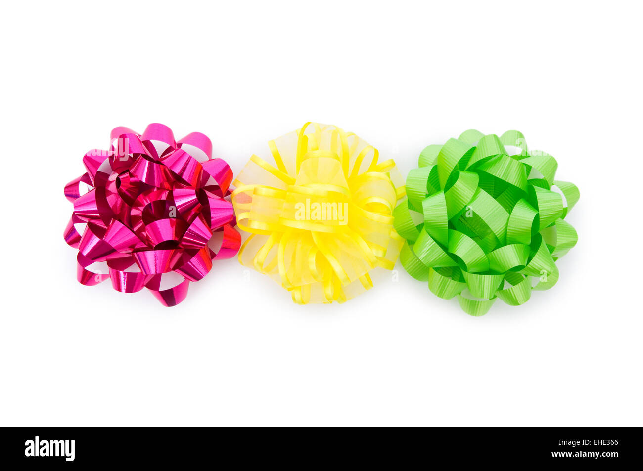 Ribbon bow isolated on the white background Stock Photo - Alamy