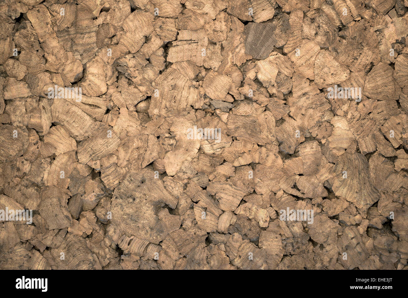 thermal insulating compressed cork panel close up low dispersion
