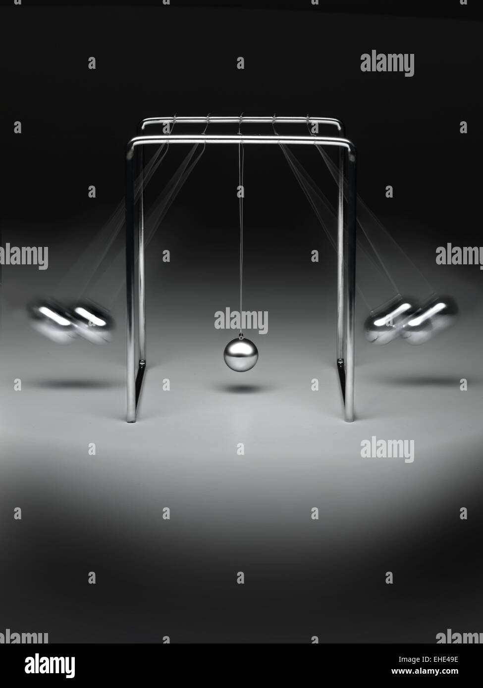 Swinging Ball Desk Toy Stock Photo 79601354 Alamy