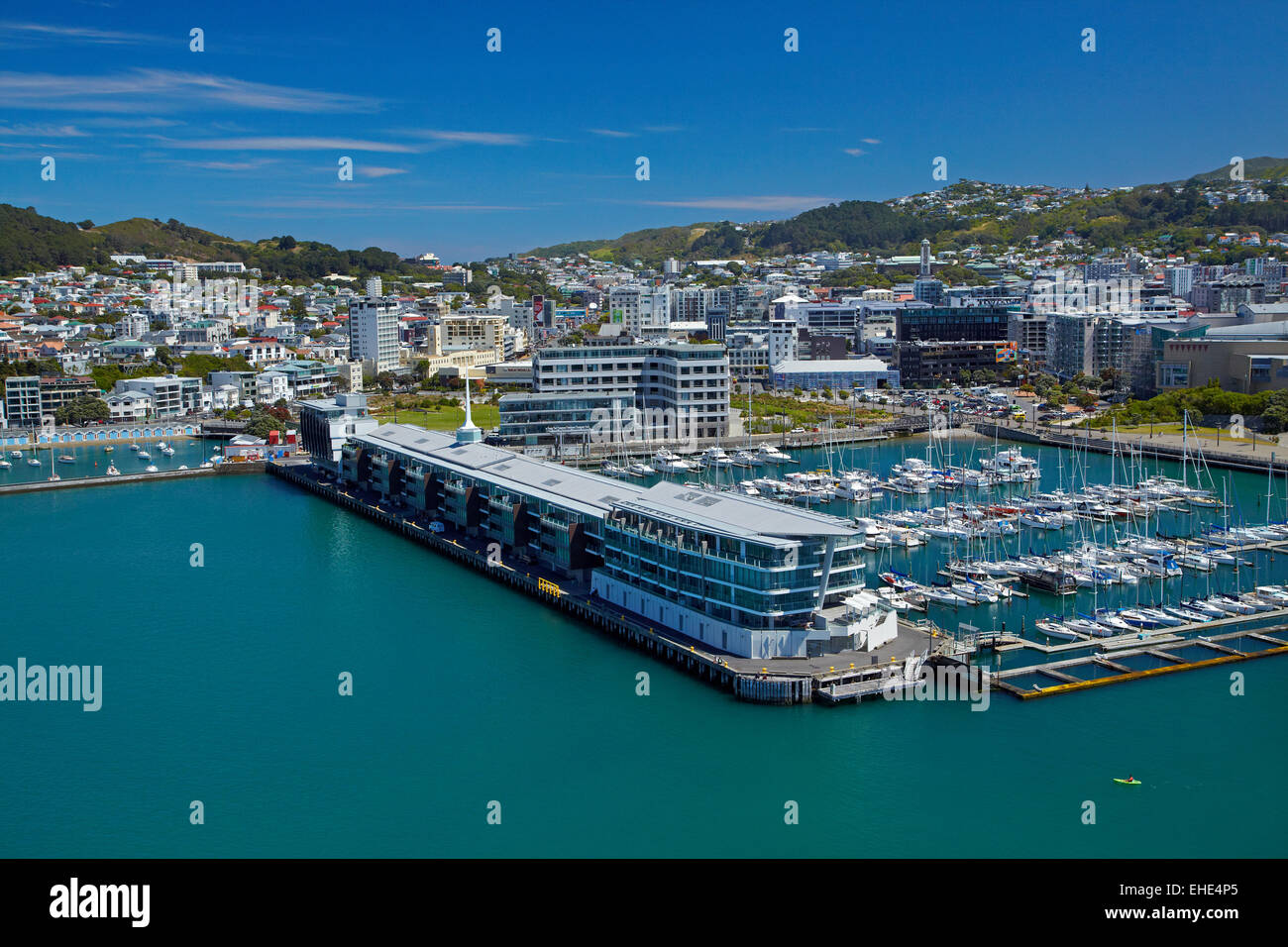 Chaffers Marina, and Clyde Quay Wharf luxury apartments, Wellington Harbour, Wellington, North