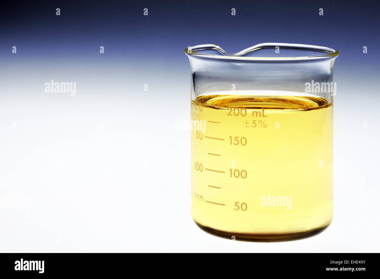 Beaker of bio fuel Stock Photo