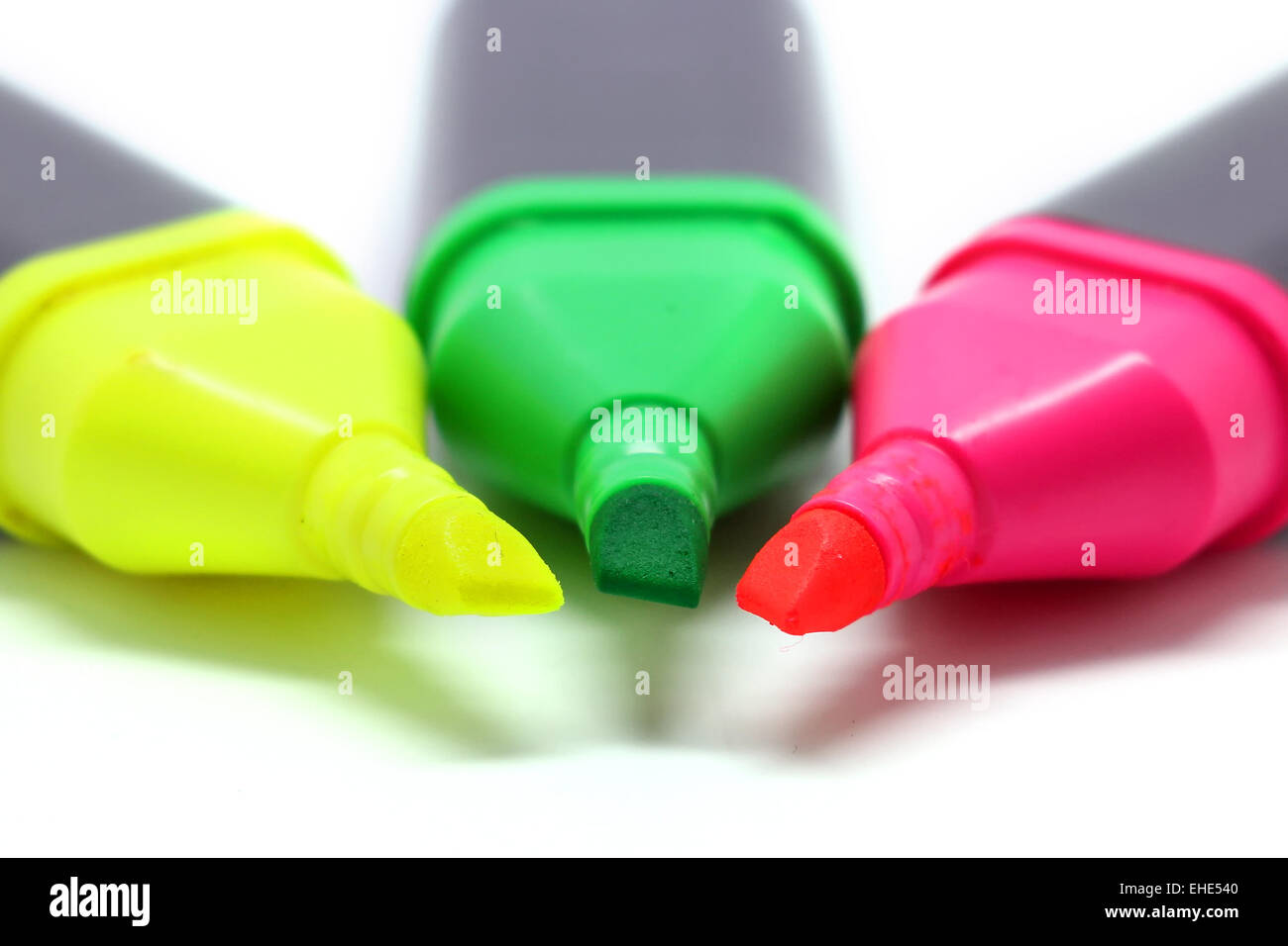 Color highlighter isolated on white background Stock Photo Alamy