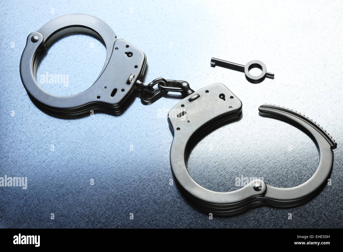 Handcuffs Unlocked Stock Photo Alamy