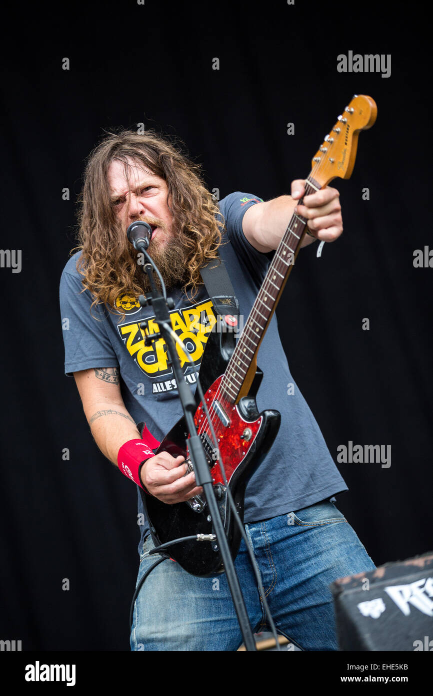 Viveiro, SPAIN: Red Fang performing live on the 1st day of Festival ...