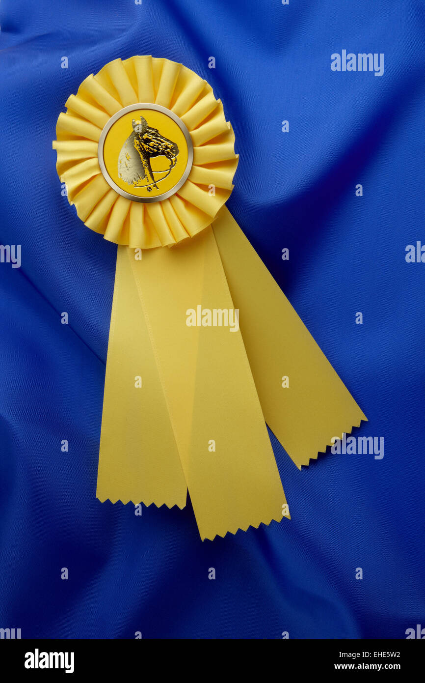 Horse show ribbon Stock Photo