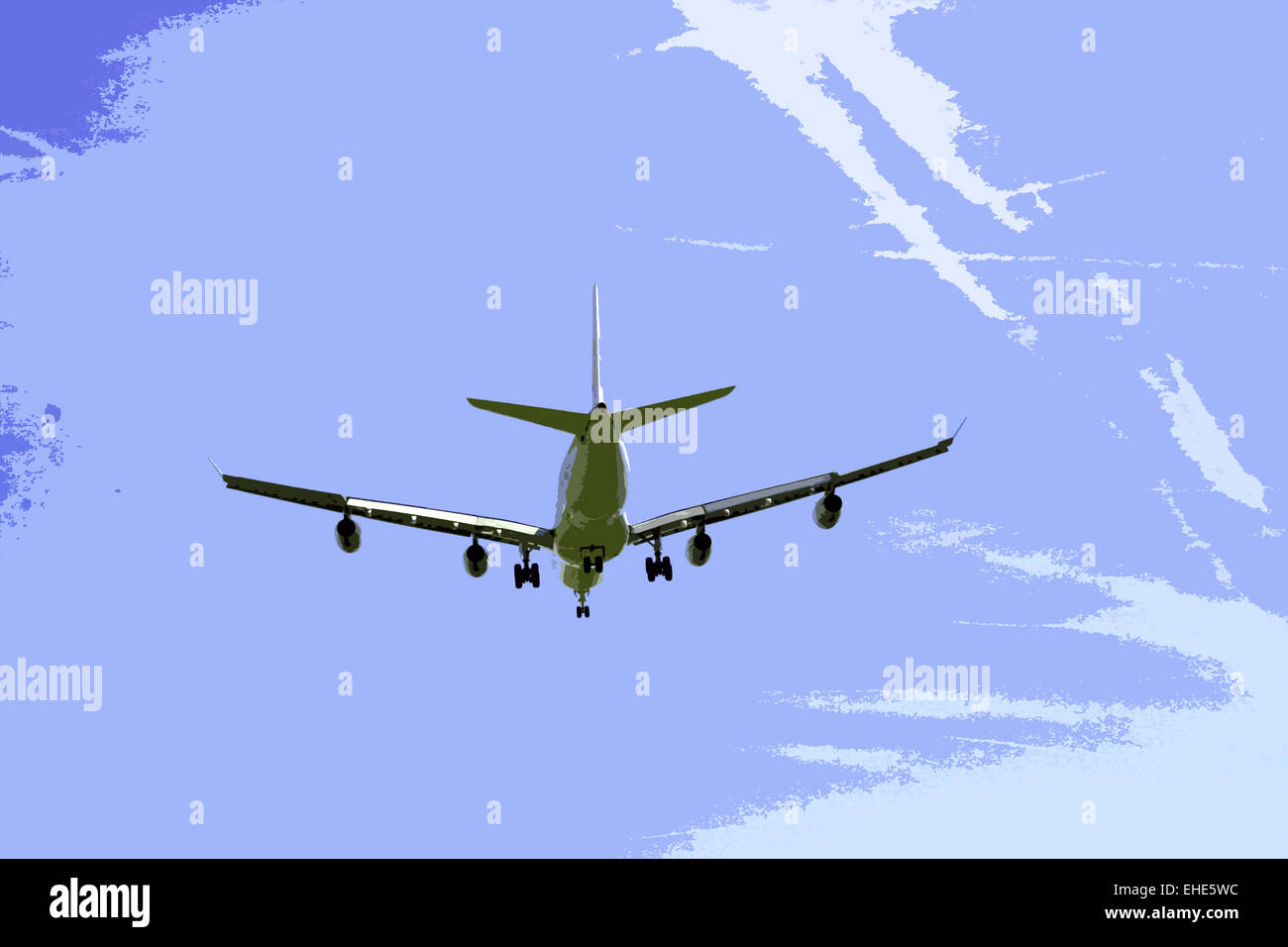 Airplane wings landing hi-res stock photography and images - Alamy