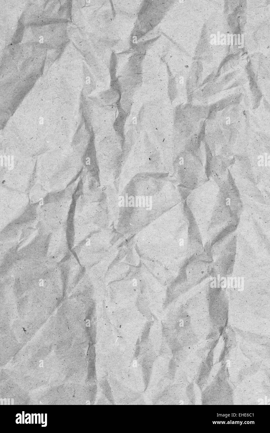 Crumpled recycled paper with texture background Stock Photo Alamy