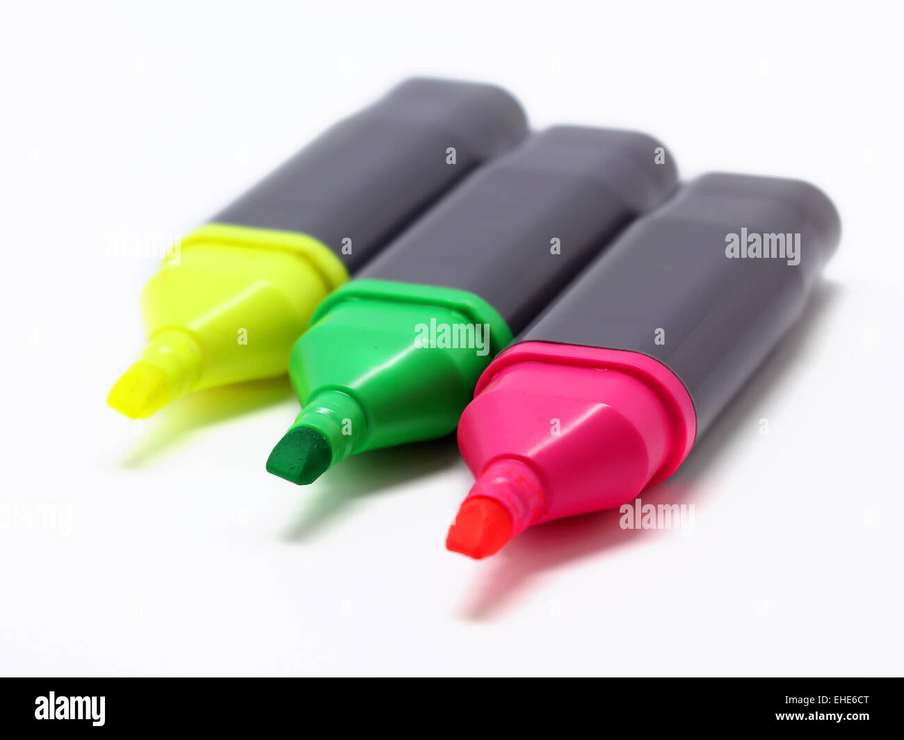 Color highlighter isolated on white background Stock Photo Alamy