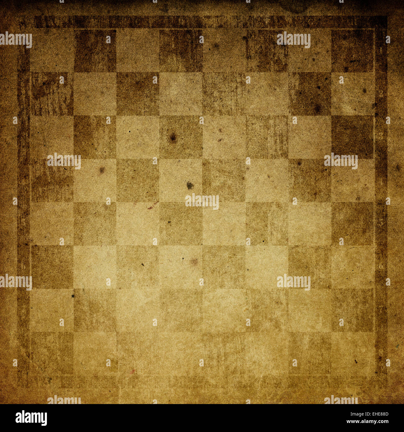 Vintage chess-board background. Stock Photo
