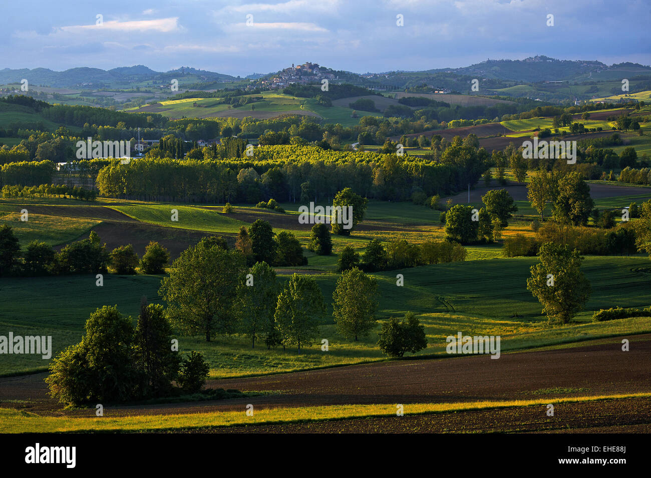 Montiglio Monferrato, Piedmont, Italy Stock Photo