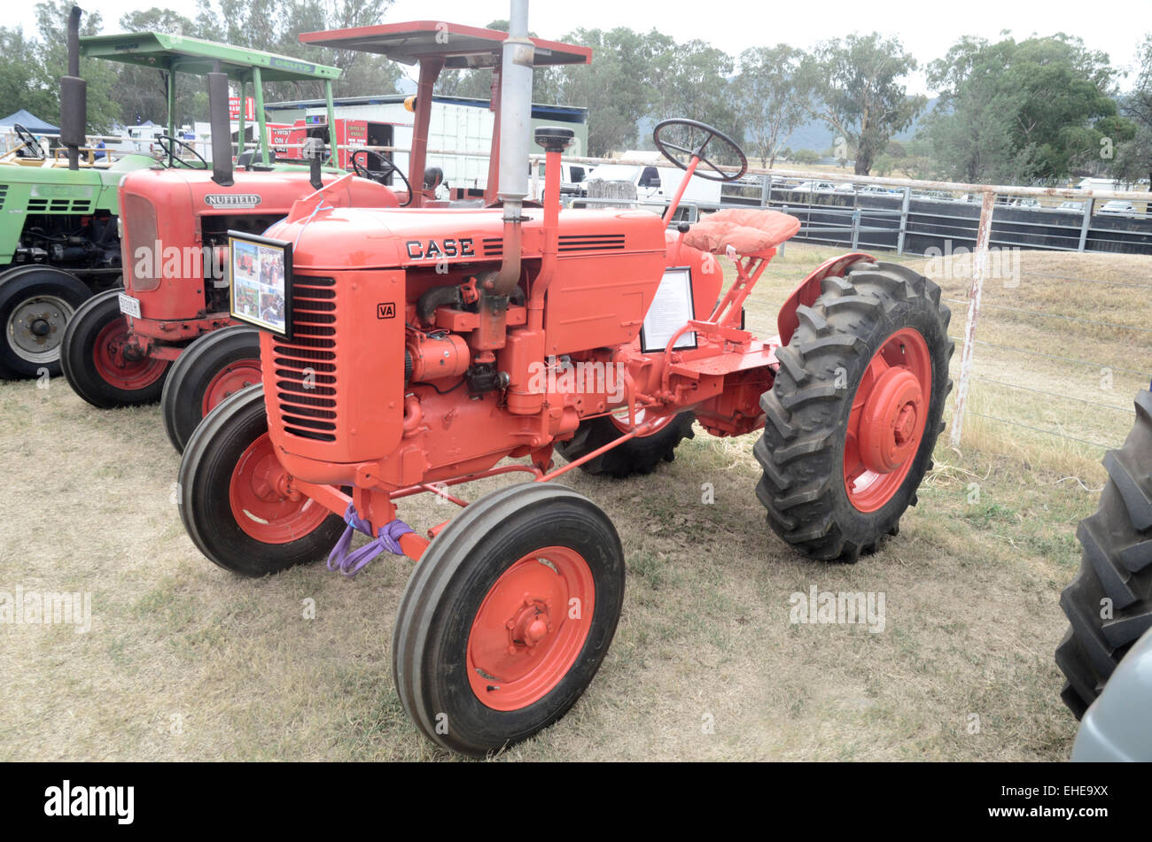 A restored Vintage Case Model VA Tractor on display by Kootingal Motor