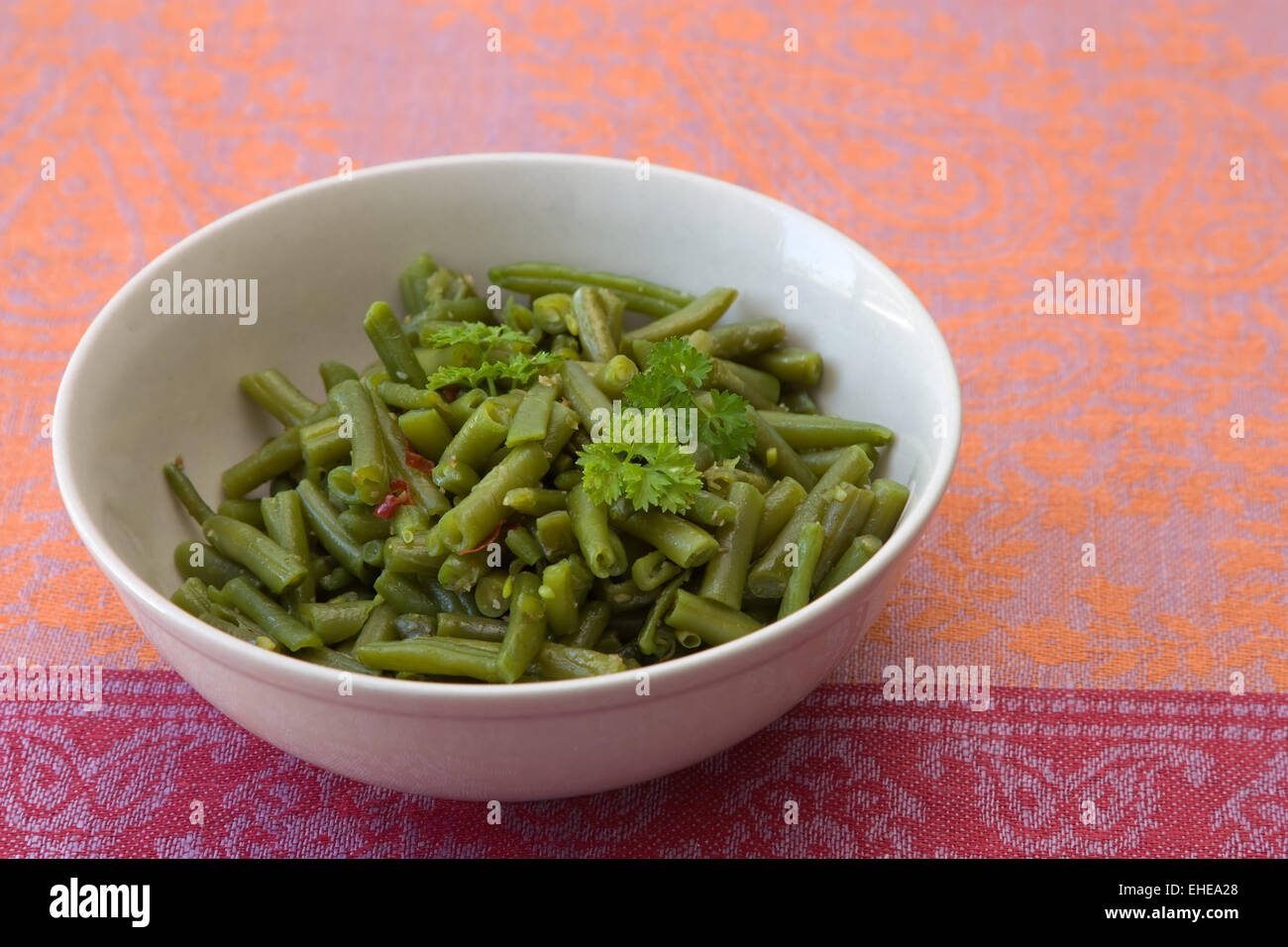 Grüne Bohnen - Green Beans Stock Photo