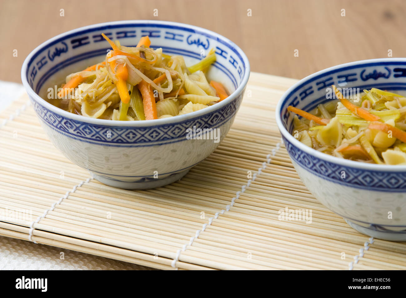 Asiatische Nudelsuppe - Asian Noodle Soup Stock Photo
