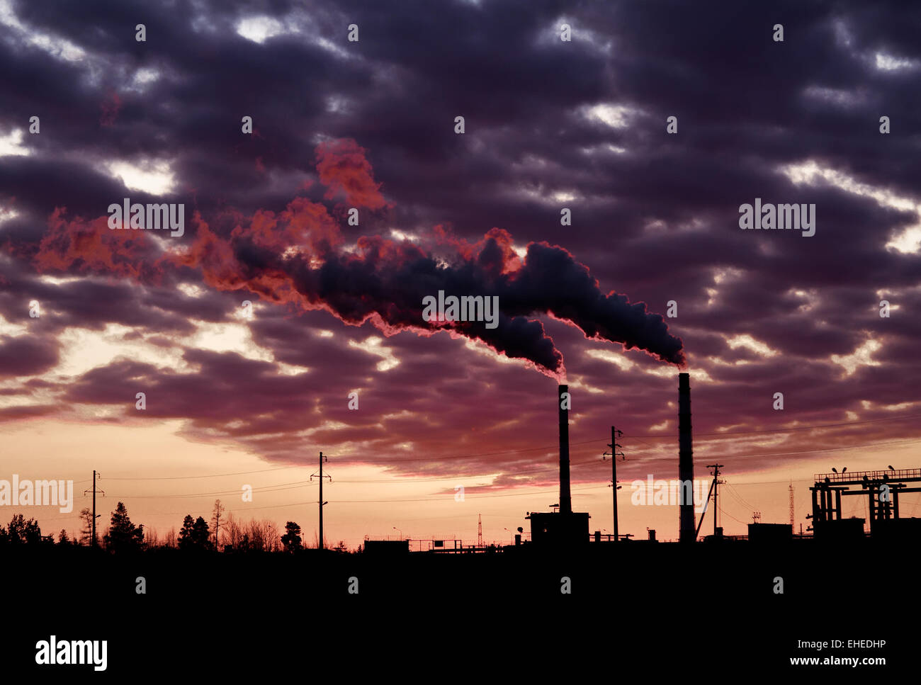 Air pollution Stock Photo