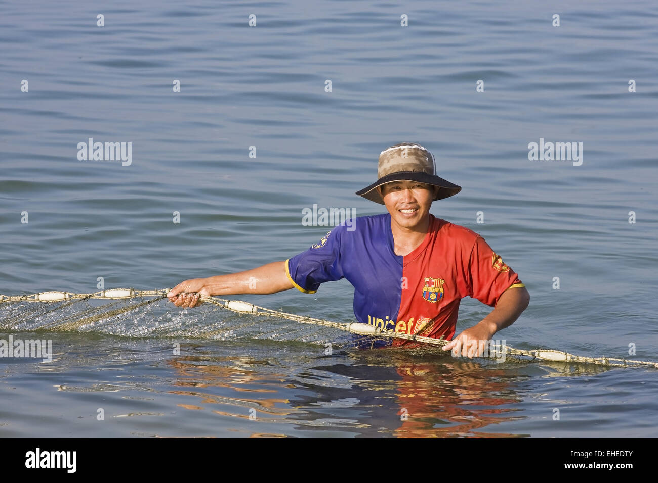 fishermen in vietnam Stock Photo