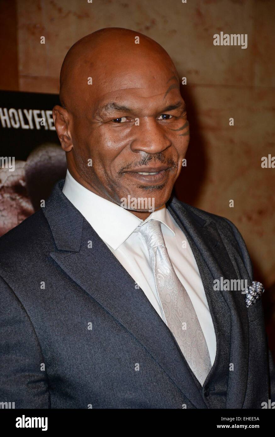 New York, NY, USA. 12th Mar, 2015. Mike Tyson at arrivals for CHAMPS Premiere, Village East