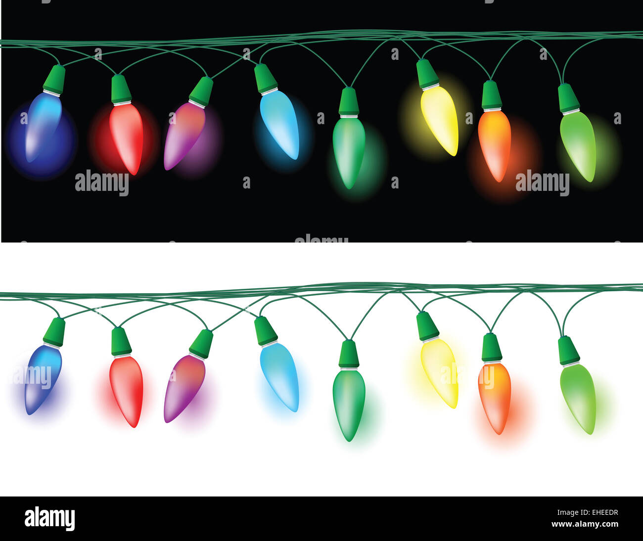 christmas lights decoration Stock Photo - Alamy
