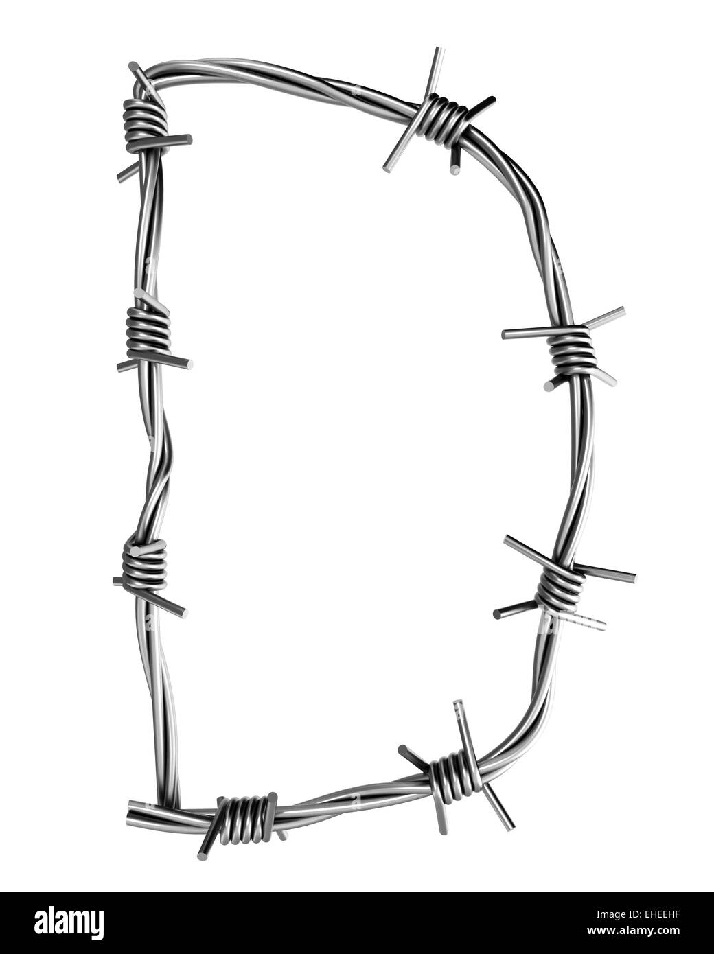Barbed Wire Alphabet Stock Photos & Barbed Wire Alphabet Stock Images