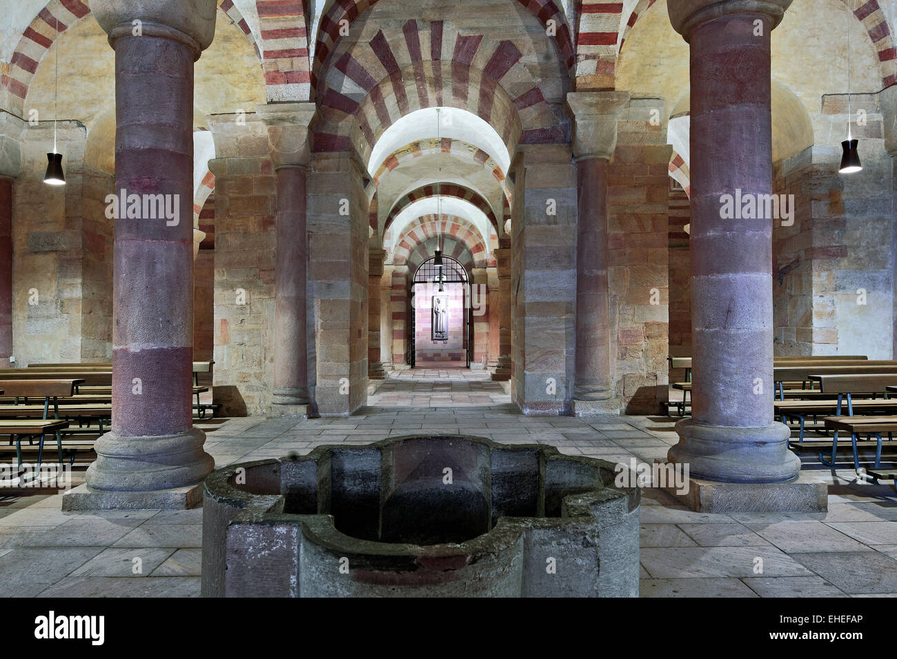 crypt, cathedral of Speyer, Germany Stock Photo