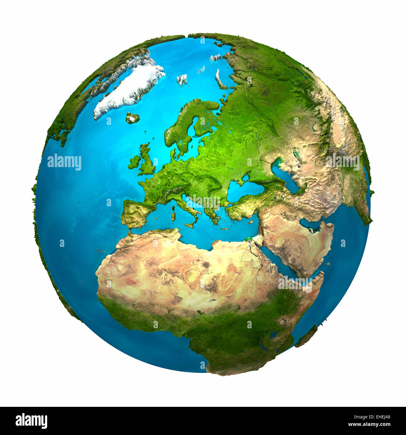 Planet Earth - Europe Stock Photo
