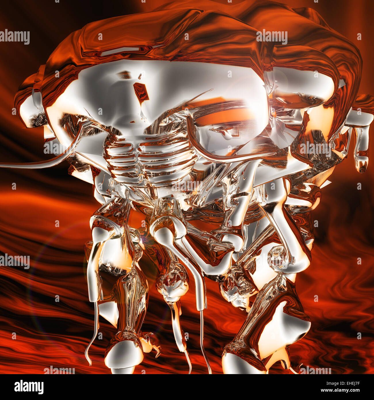 Digital visualization of strange bug Stock Photo - Alamy