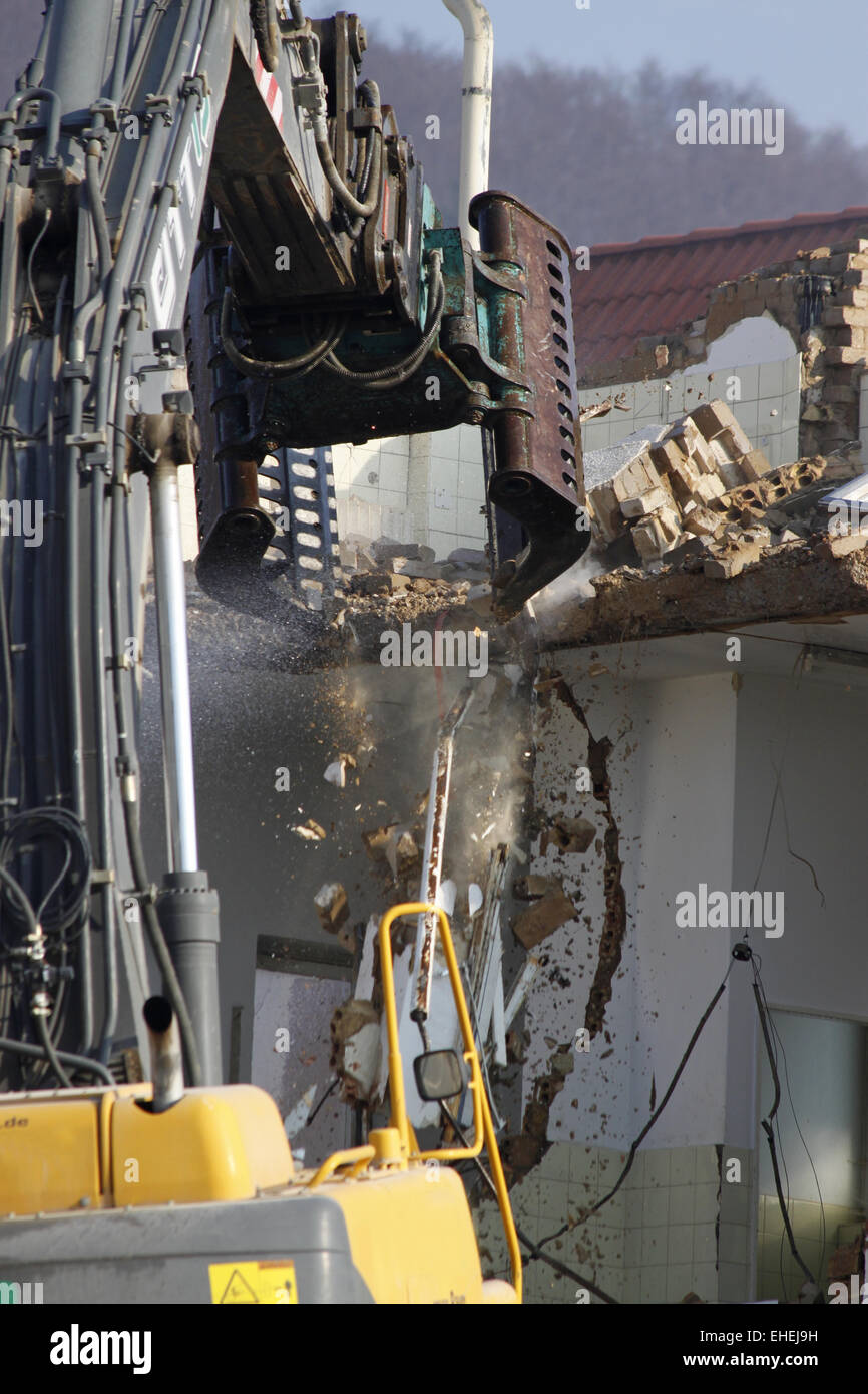 demolition work Stock Photo