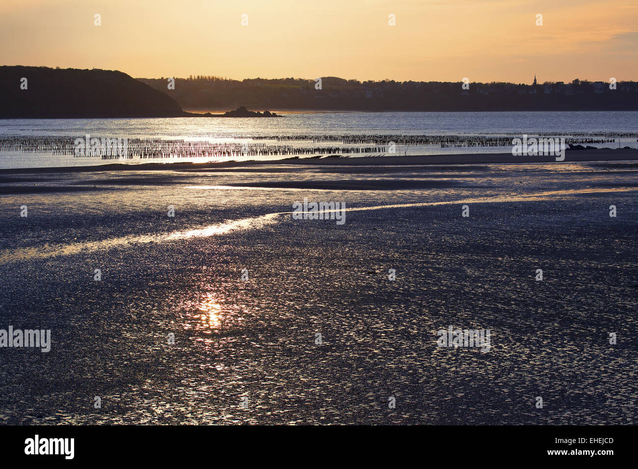 bay of Arguenon, Brittany, France Stock Photo