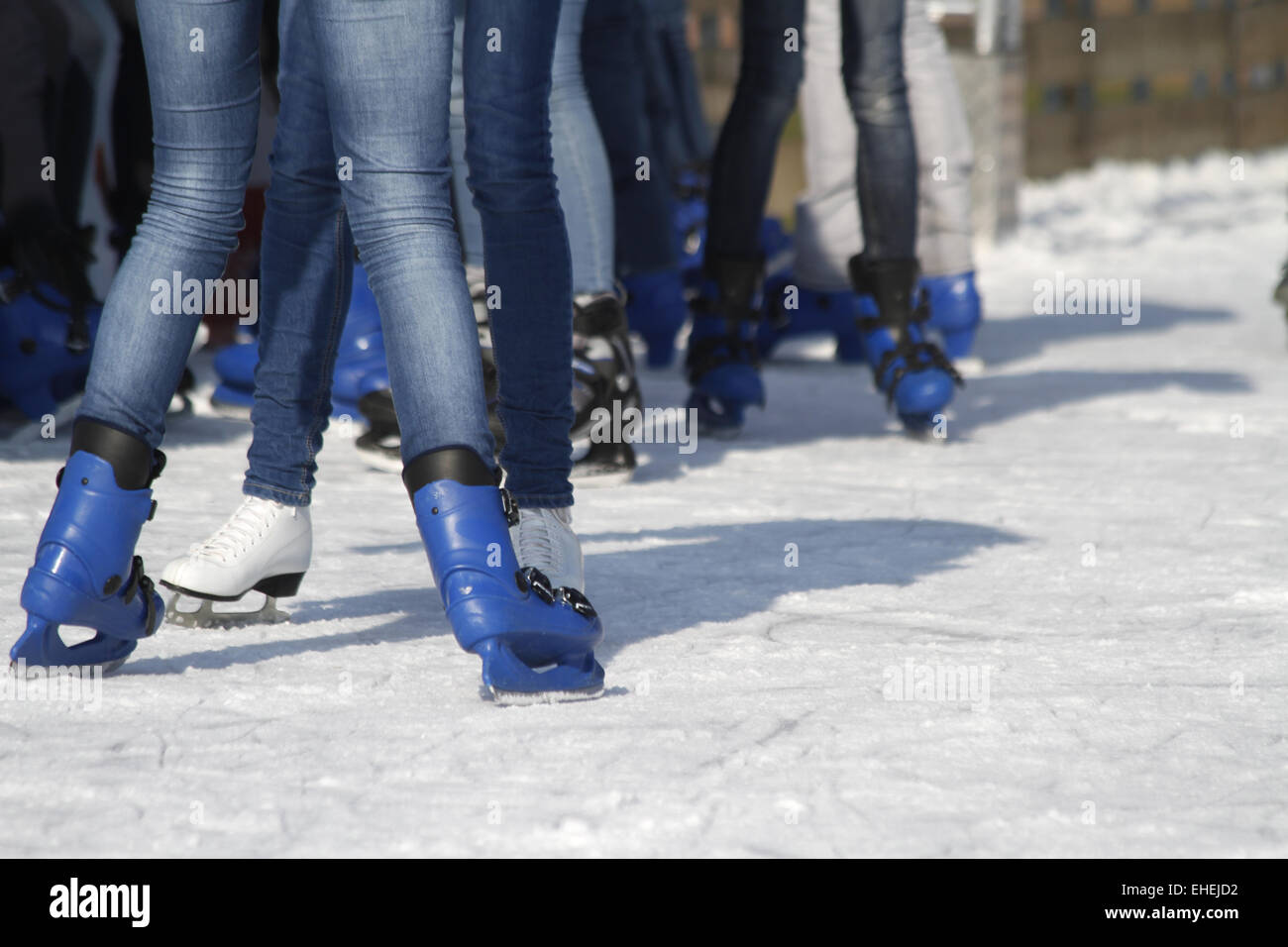 ice skating Stock Photo