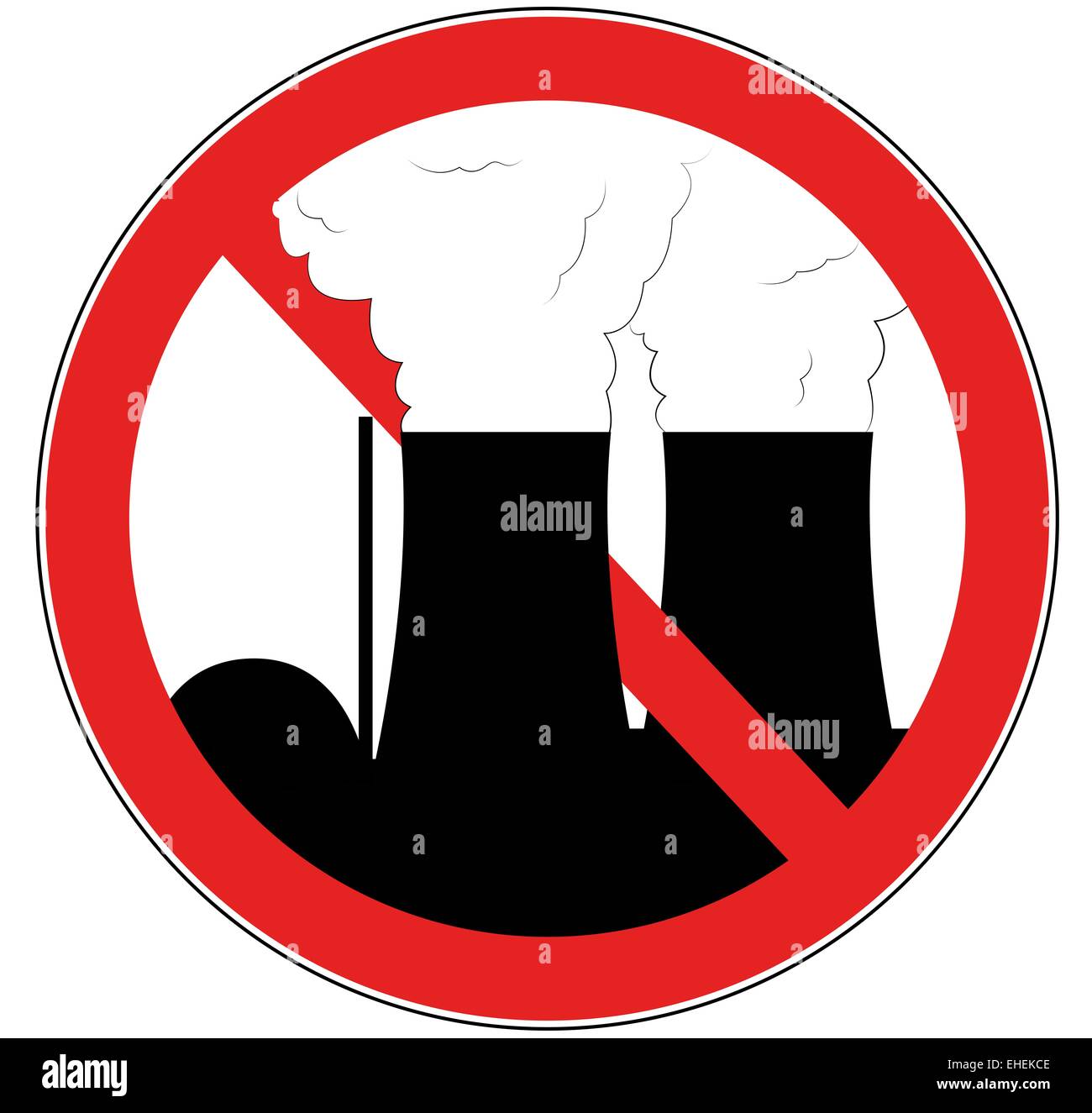 gegen Atomkraft Stock Photo