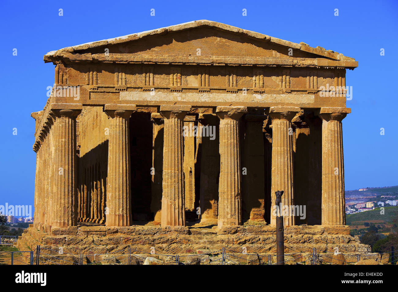 Temple of Concordia, Agrigent, Sicily, Italy Stock Photo